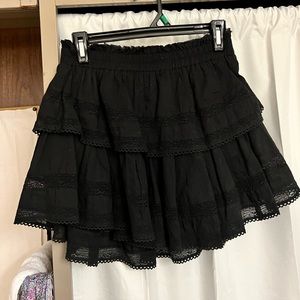 Black LoveShackFancy Skirt